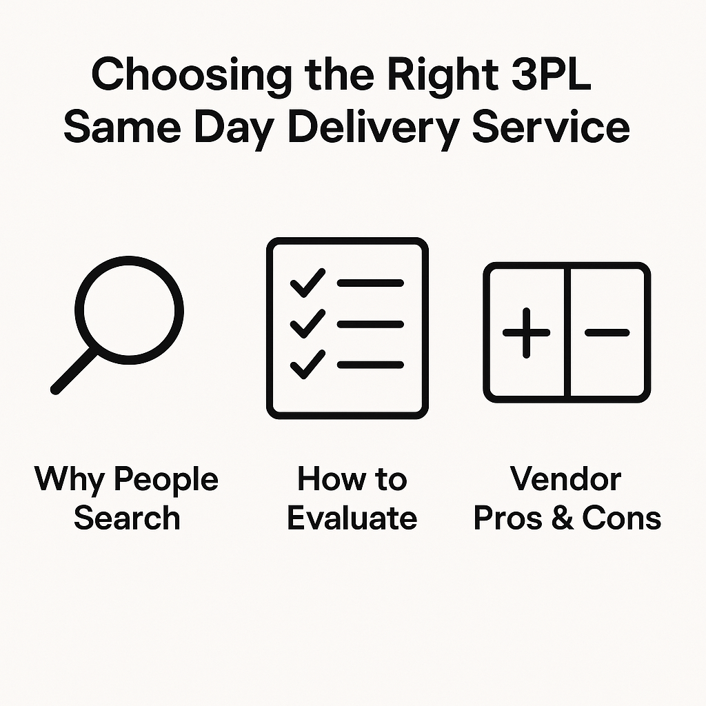 Choosing the Right 3PL Same Day Delivery Service