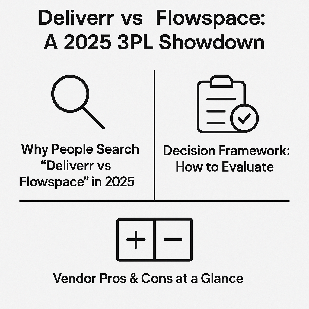 Deliverr vs Flowspace: A 2025 3PL Showdown