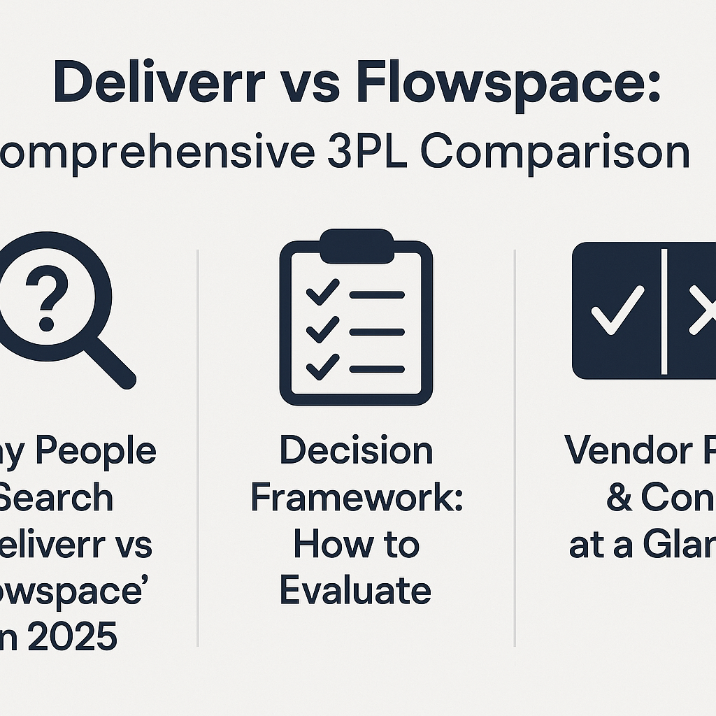 Deliverr vs Flowspace: Comprehensive 3PL Comparison