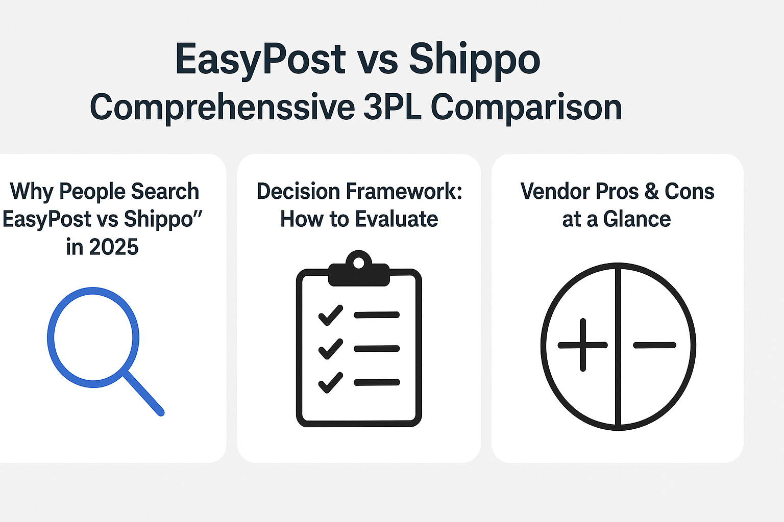 EasyPost vs Shippo: Comprehensive 3PL Comparison