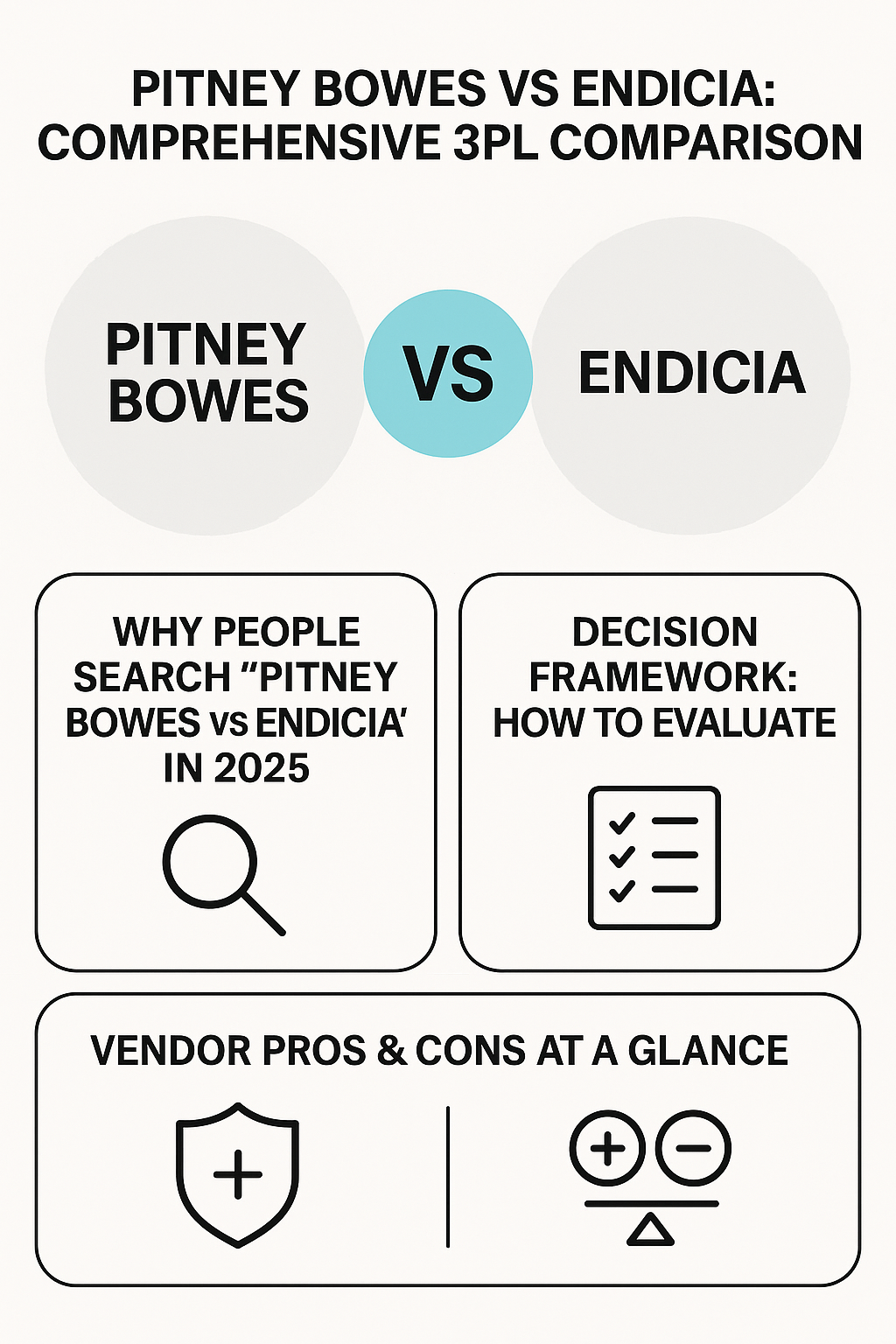 Pitney Bowes vs Endicia: Comprehensive 3PL Comparison