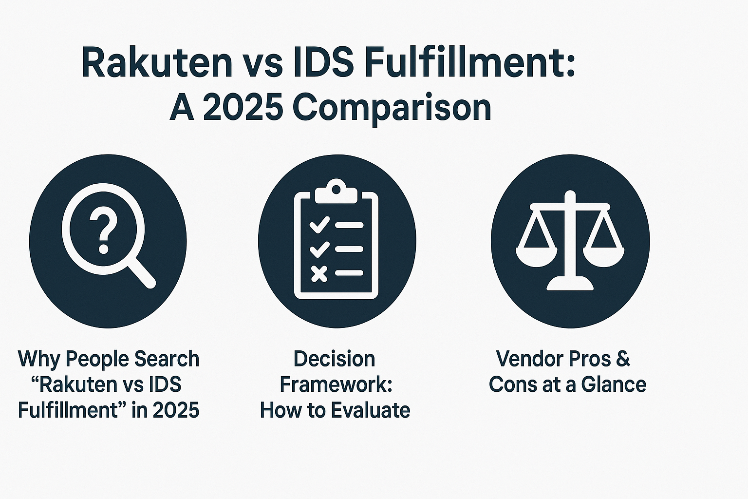 Rakuten vs IDS Fulfillment: A 2025 Comparison