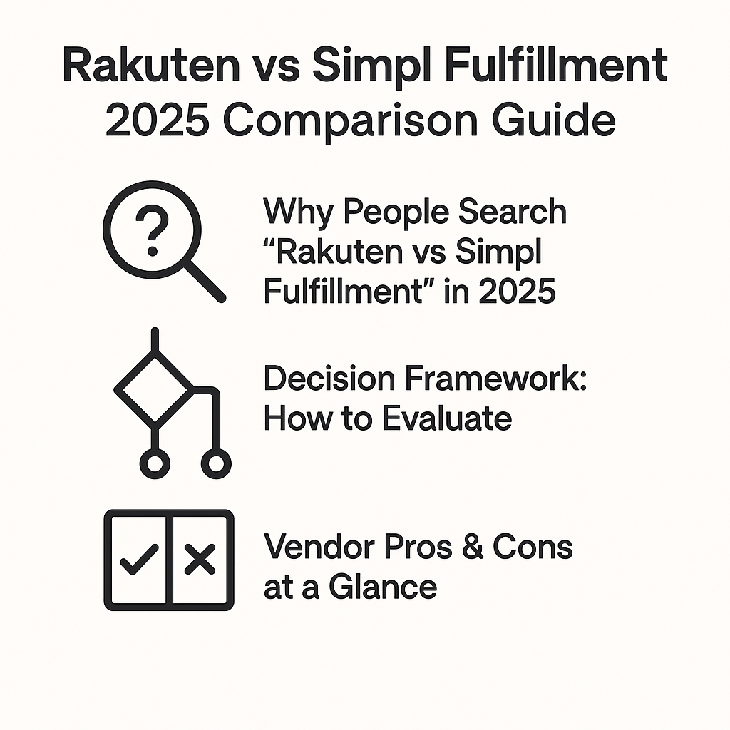 Rakuten vs Simpl Fulfillment: 2025 Comparison Guide
