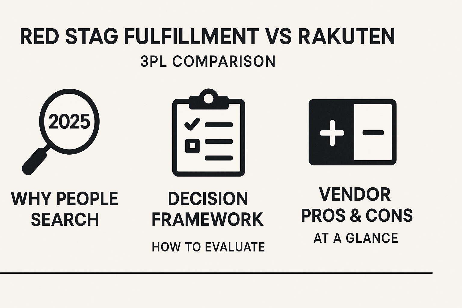 Red Stag Fulfillment vs Rakuten: 3PL Comparison