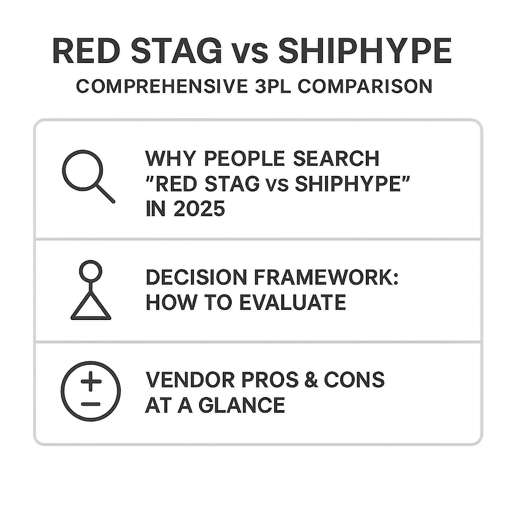 Red Stag vs ShipHype: Comprehensive 3PL Comparison