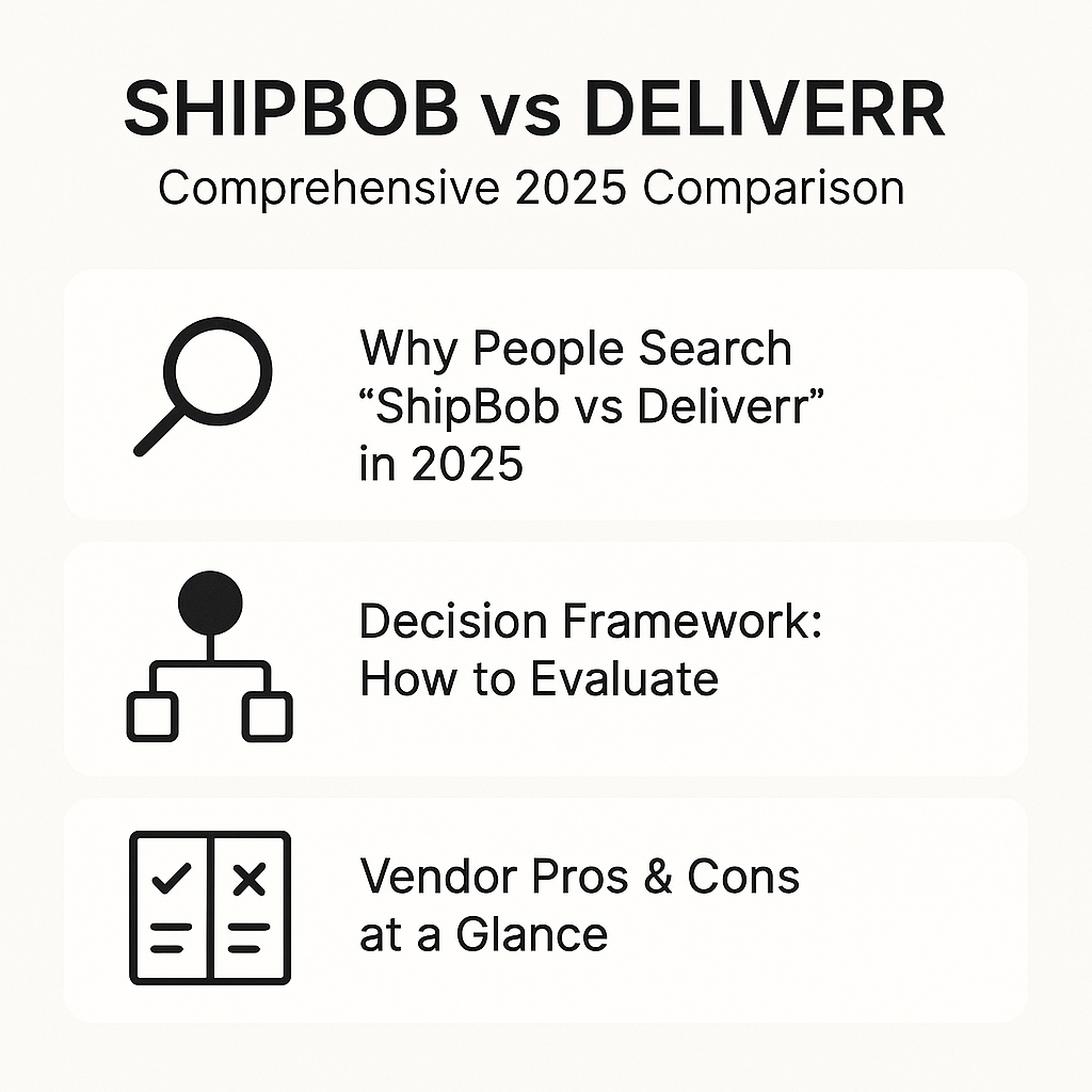 ShipBob vs Deliverr: Comprehensive 2025 Comparison