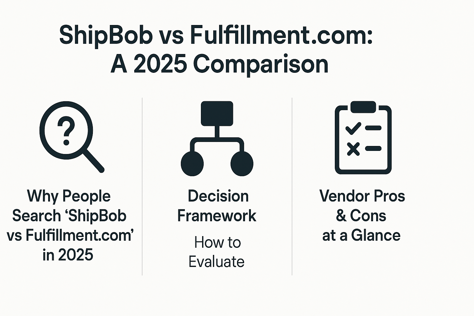 ShipBob vs Fulfillment.com: A 2025 Comparison
