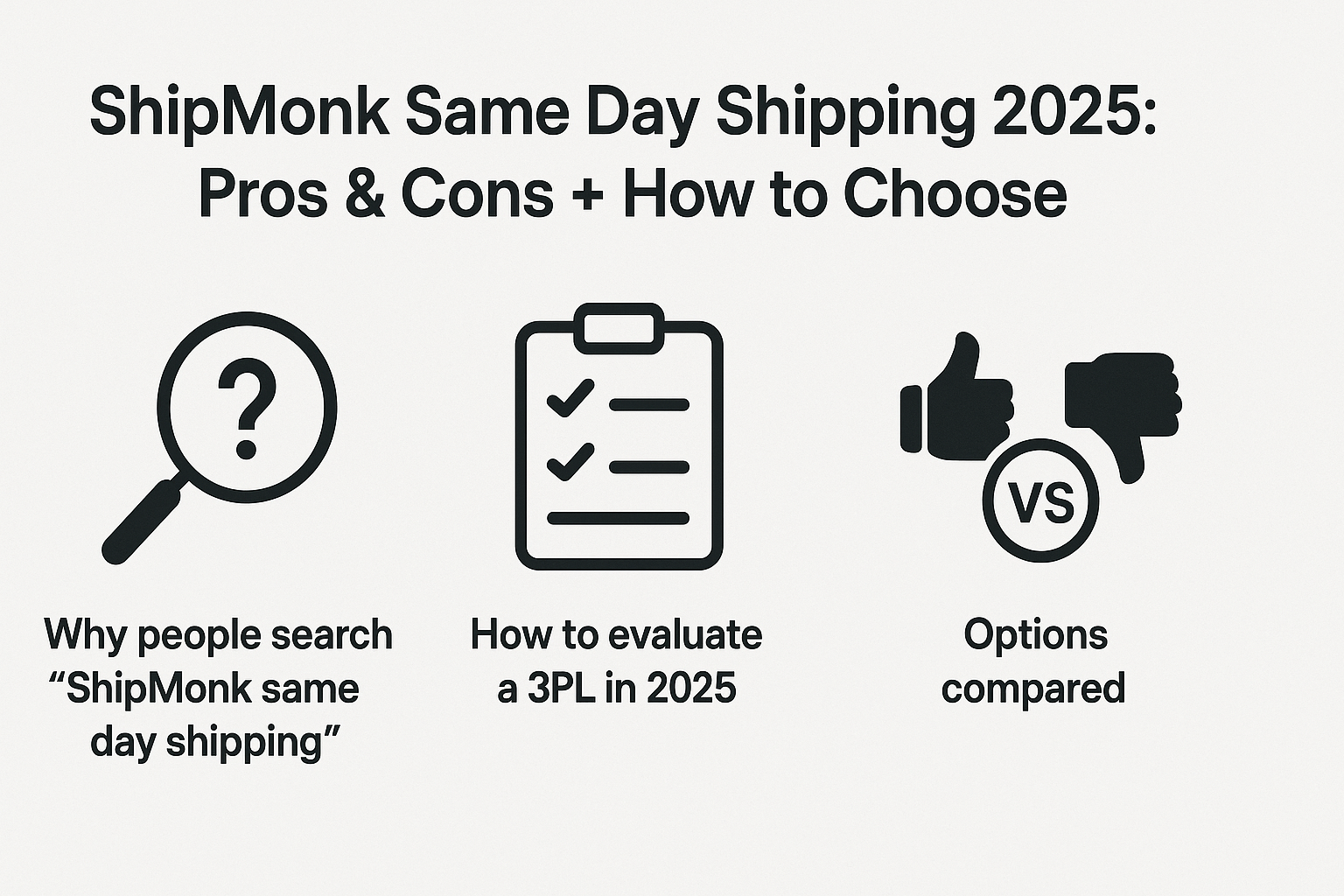 ShipMonk same day shipping 2025: Pros & Cons + How to Choose