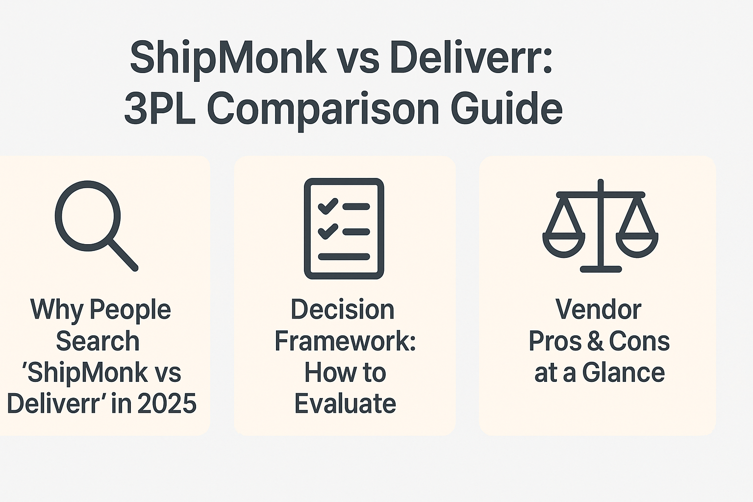ShipMonk vs Deliverr: 3PL Comparison Guide