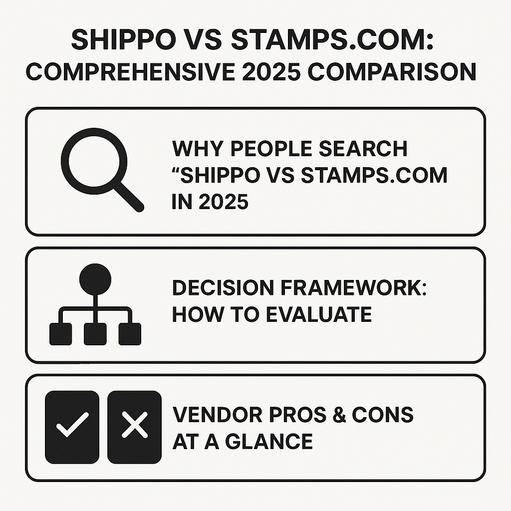 Shippo vs Stamps.com: Comprehensive 2025 Comparison