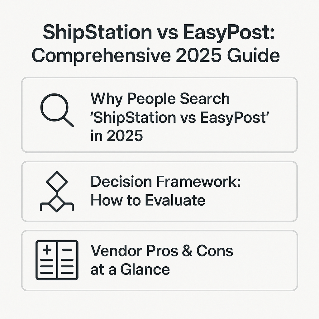 ShipStation vs EasyPost: Comprehensive 2025 Guide