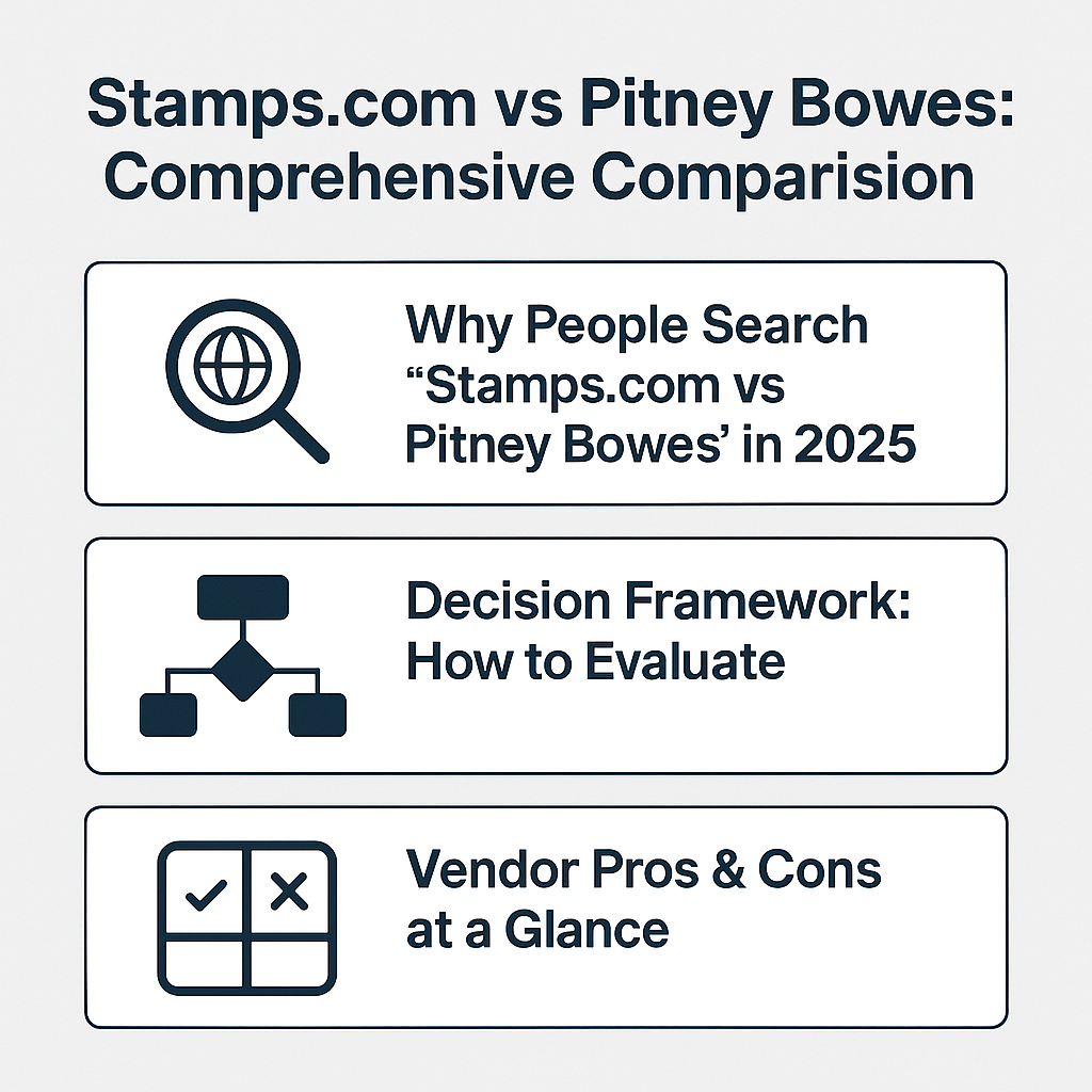 Stamps.com vs Pitney Bowes: Comprehensive Comparison