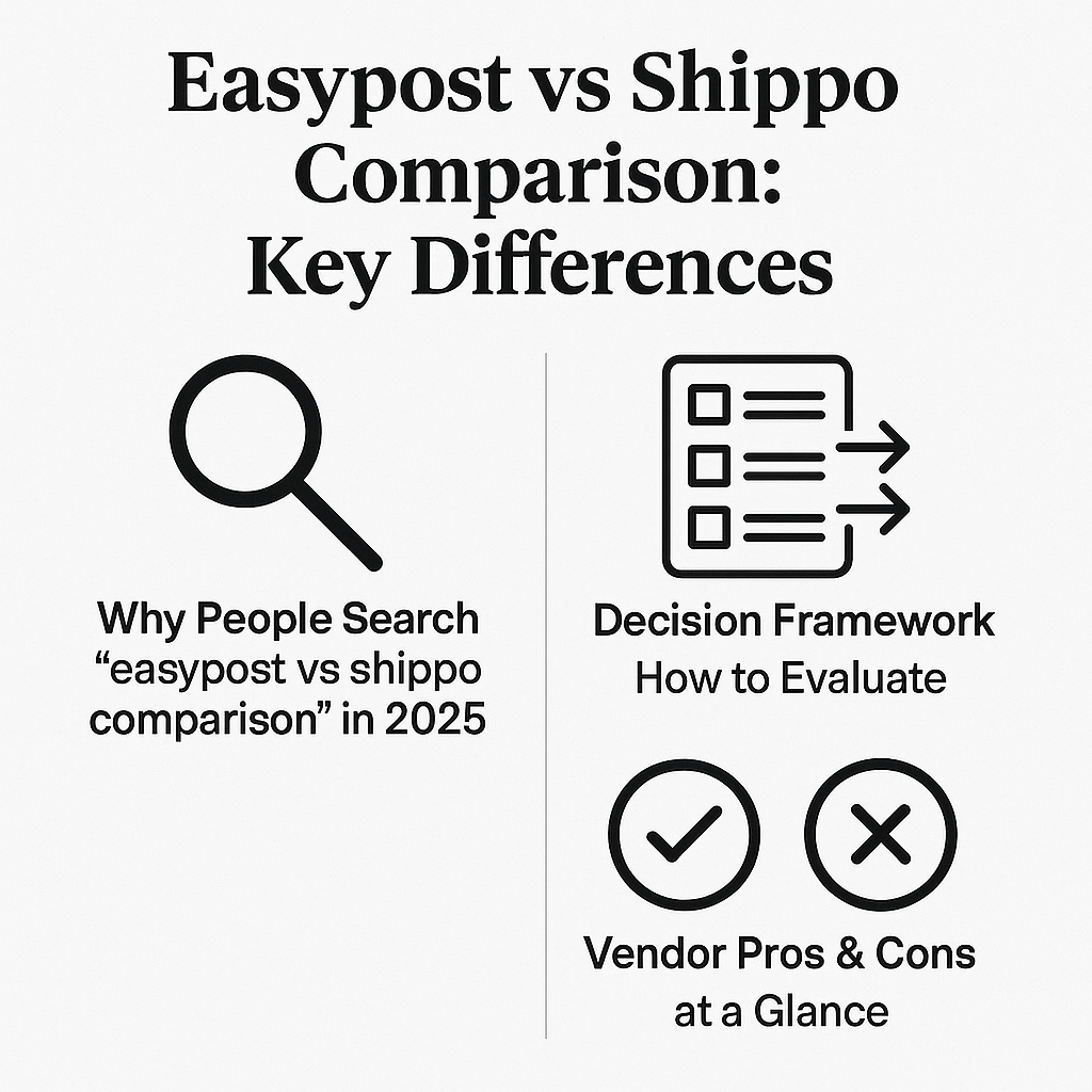 Easypost vs Shippo Comparison: Key Differences