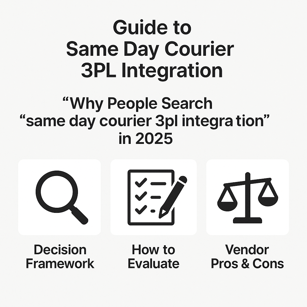 Guide to Same Day Courier 3PL Integration