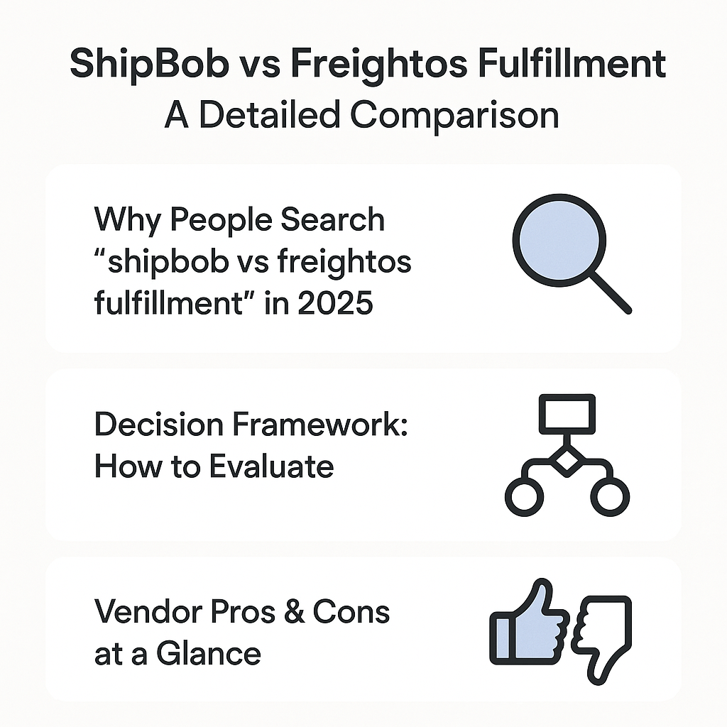 ShipBob vs Freightos Fulfillment: A Detailed Comparison