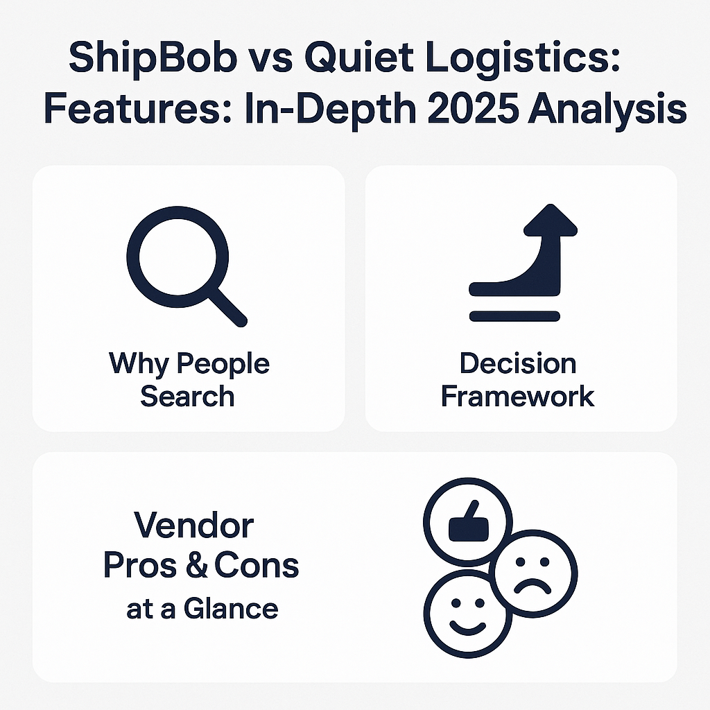 ShipBob vs Quiet Logistics Features: In-Depth 2025 Analysis