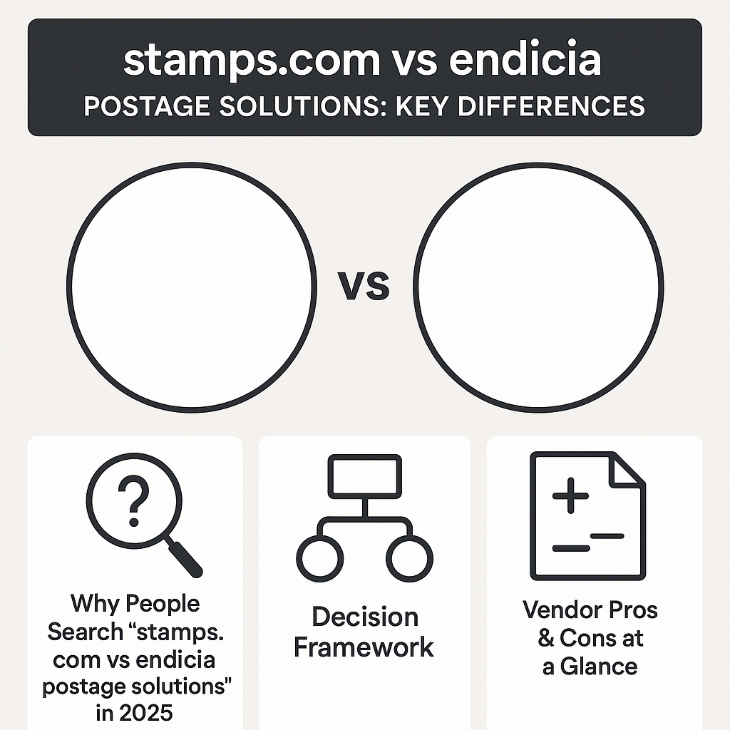 stamps.com vs endicia postage solutions: Key Differences