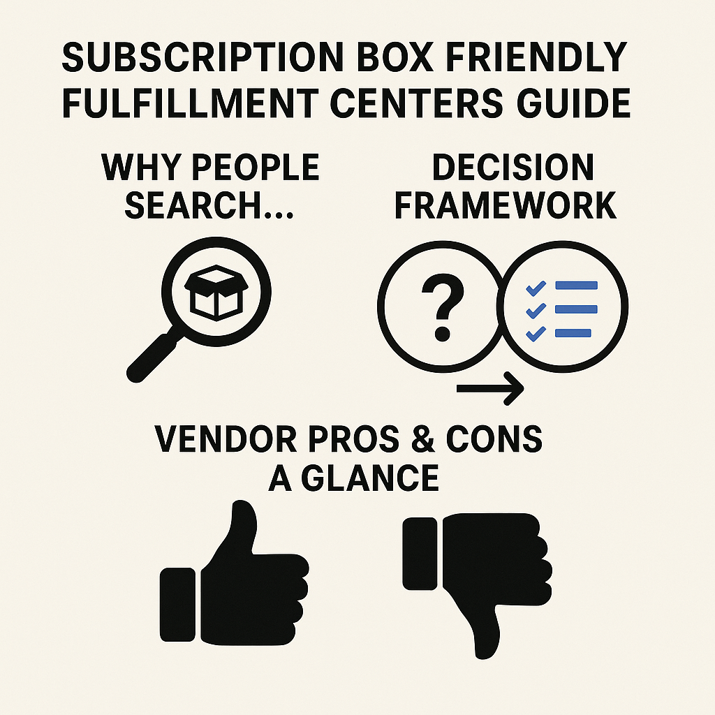 Subscription Box Friendly Fulfillment Centers Guide